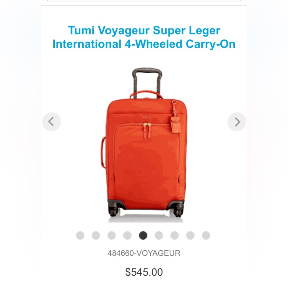 Tumi Voyageur Super Leger
International 4-Wheeled Carry-On